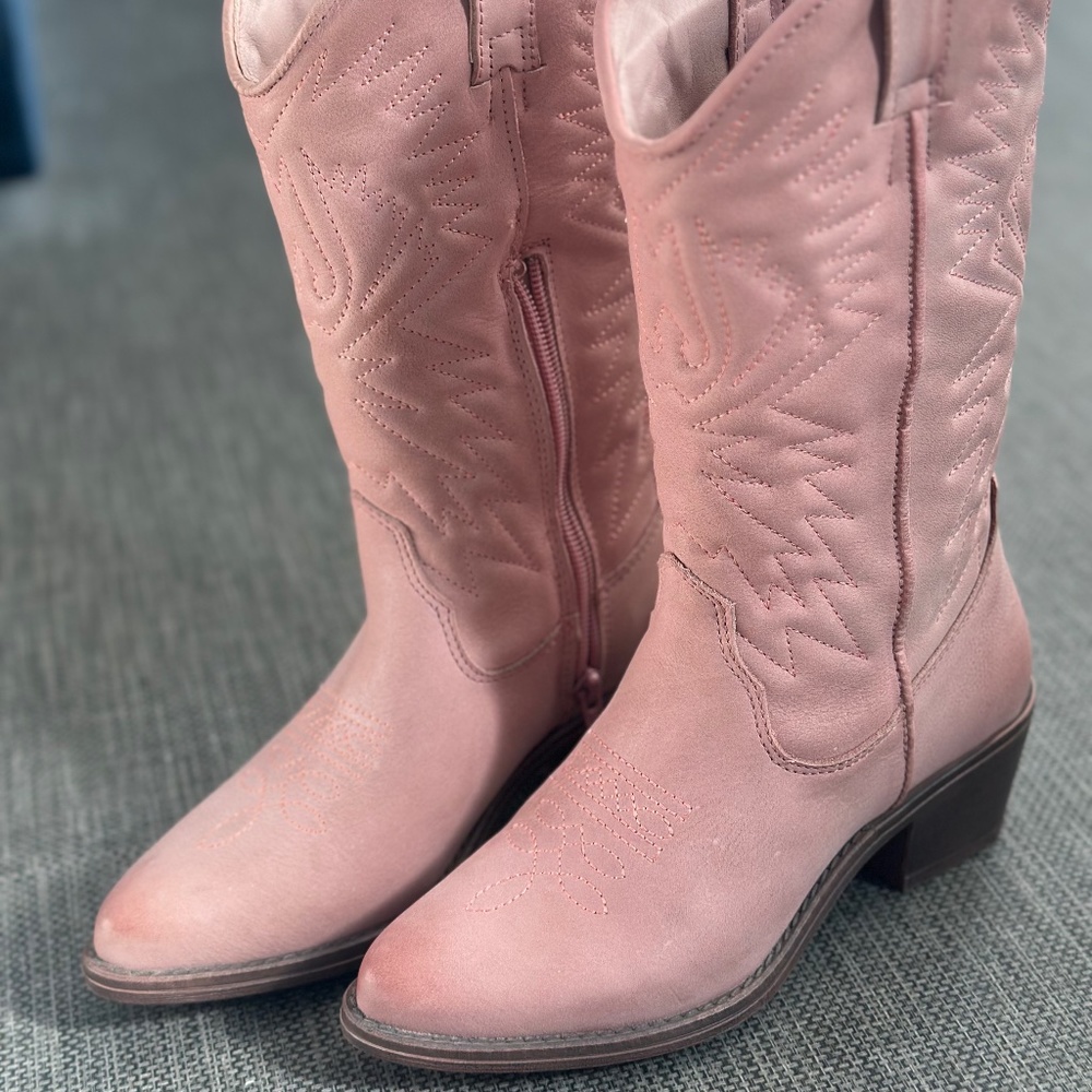 Pink Steve Madden Cowboy Boots Size 5